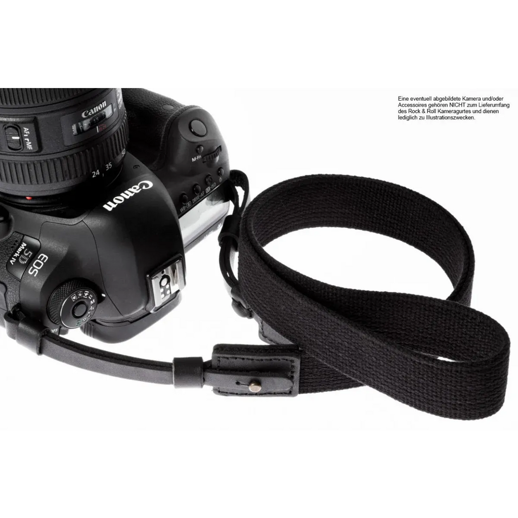 Kameragurte | Baumwolle, Leder, Schwarz | Rock n Roll Camera Straps And Bags | Fotogurt Aus Baumwolle Und Leder In Schwarz Von Rock n Roll