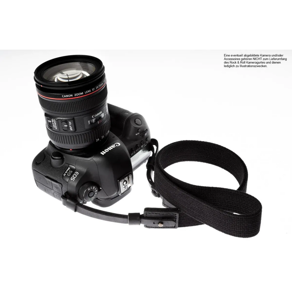 Kameragurte | Baumwolle, Leder, Schwarz | Rock n Roll Camera Straps And Bags | Fotogurt Aus Baumwolle Und Leder In Schwarz Von Rock n Roll