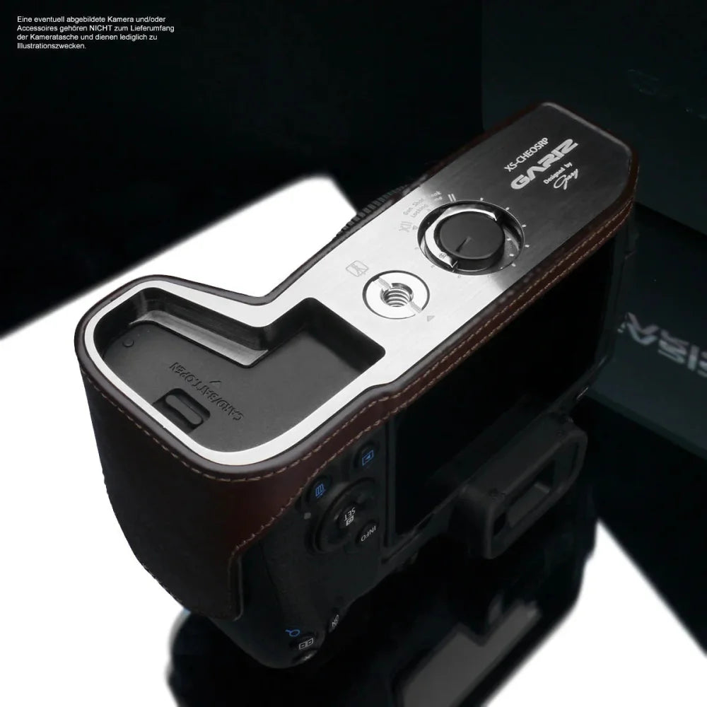 Half Case Bereitschaftstasche | Canon, Dunkelbraun, Leder | Gariz Design | Fototasche Für Canon Eos Rp Aus Leder In Braun Bzw. Dunkelbraun |