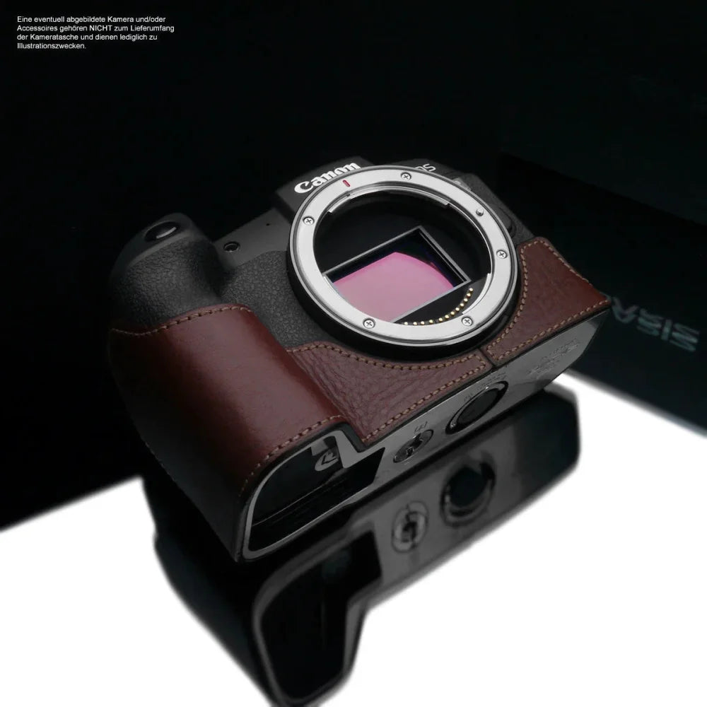 Half Case Bereitschaftstasche | Canon, Dunkelbraun, Leder | Gariz Design | Fototasche Für Canon Eos Rp Aus Leder In Braun Bzw. Dunkelbraun |