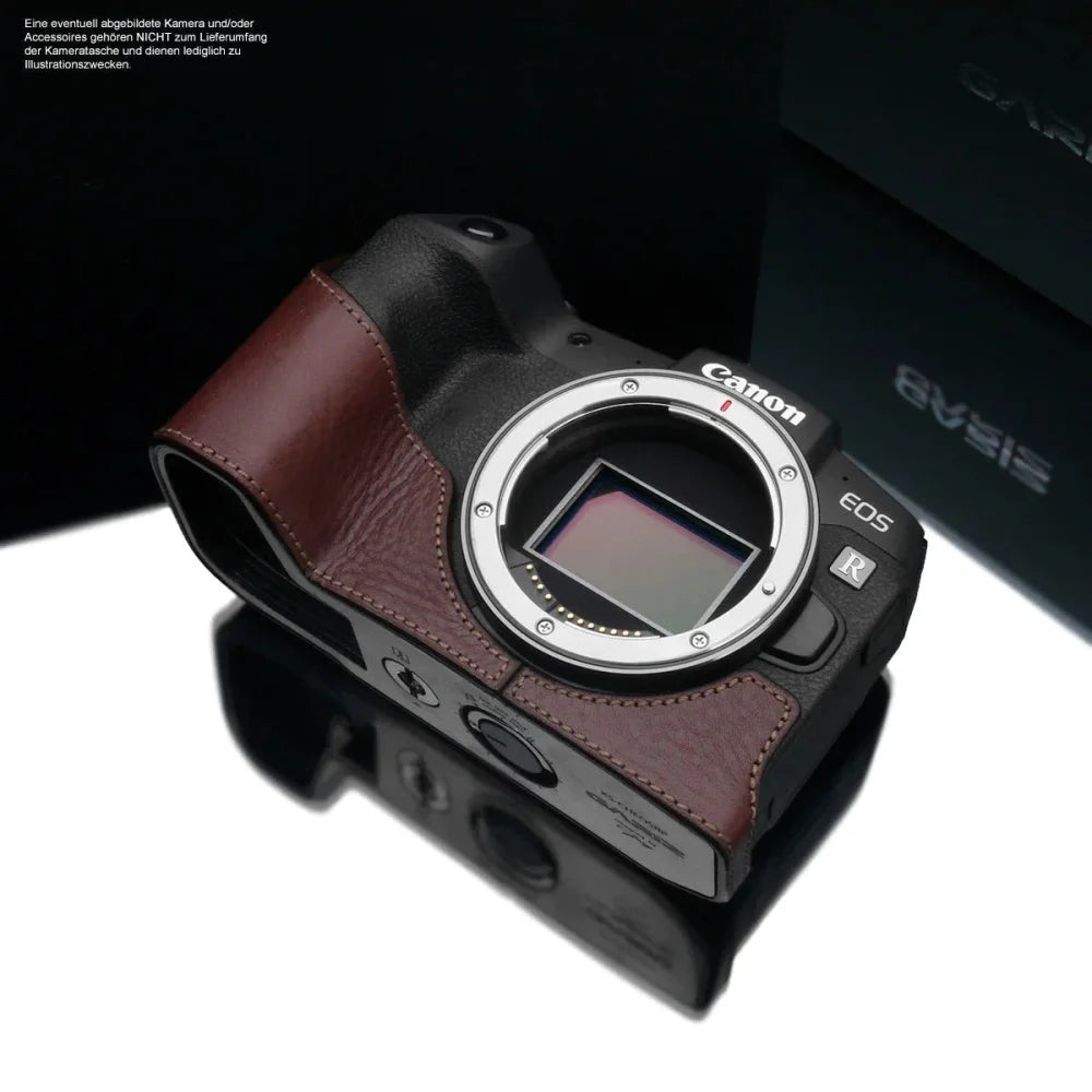 Half Case Bereitschaftstasche | Canon, Dunkelbraun, Leder | Gariz Design | Fototasche Für Canon Eos Rp Aus Leder In Braun Bzw. Dunkelbraun |