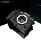 Gariz Design Half Case Bereitschaftstasche | Fuji - Leder - Schwarz | Fototasche Für Fuji X-t5 Kamera Aus Leder In Schwarz Von Gariz Design