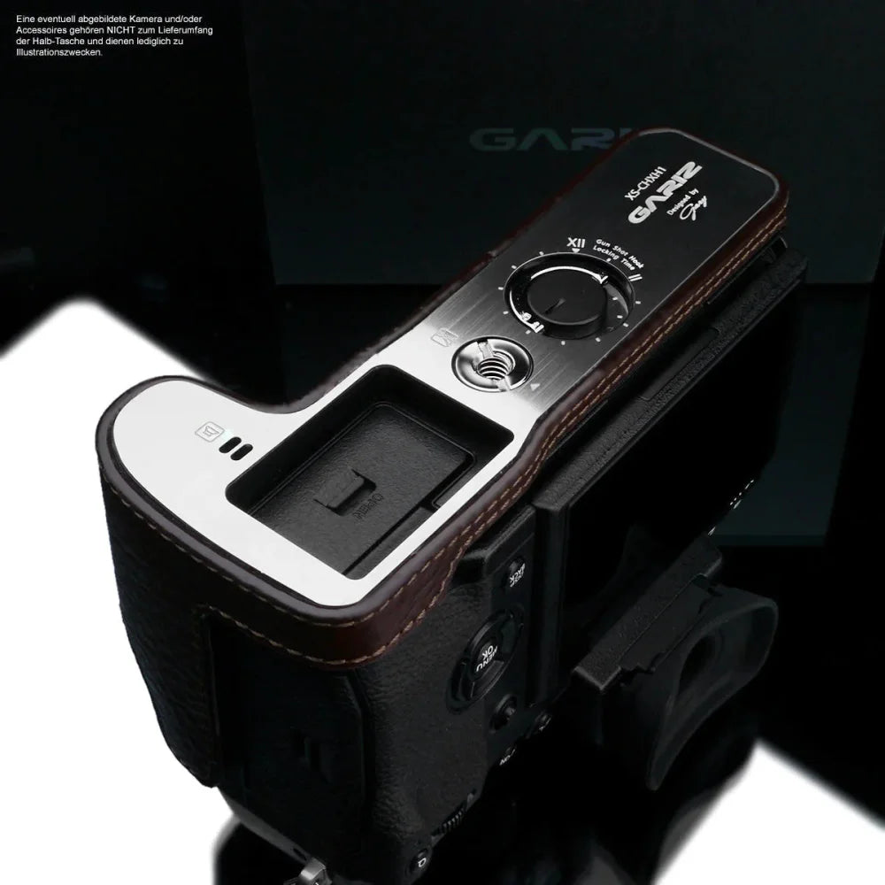 Half Case Bereitschaftstasche | Fuji, Leder, Schwarz | Gariz Design | Fototasche Für Fujifilm X-h1 Aus Leder In Braun Von Gariz Design |