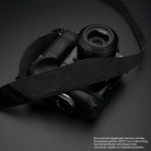 Handschlaufe | Leder, Schwarz | Gariz Design | Gariz Alcantara Handschlaufe Schultergurt Schnellwechelplatte Im Set / At-nfcg