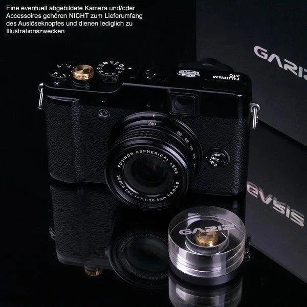 Auslöseknöpfe | Gelb / Gold, Messing | Gariz Design | Gariz Auslöseknopf / Soft Release Button Für Leica Fuji Nikon Etc. / Xa-sb3
