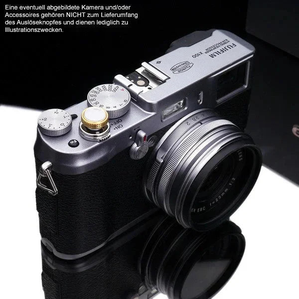 Auslöseknöpfe | Gelb / Gold, Messing | Gariz Design | Gariz Auslöseknopf / Soft Release Button Für Leica Fuji Nikon Etc. / Xa-sb5