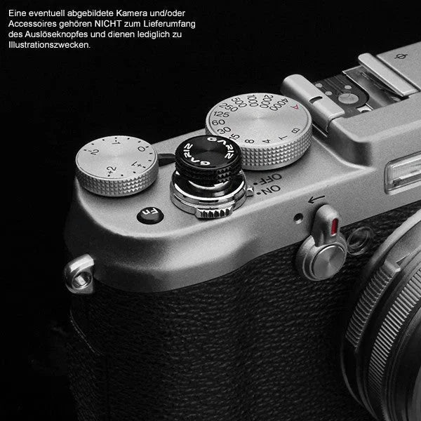 Auslöseknöpfe | Messing, Schwarz | Gariz Design | Gariz Auslöseknopf / Soft Release Button Für Leica Fuji Nikon Etc. / Xa-sba1
