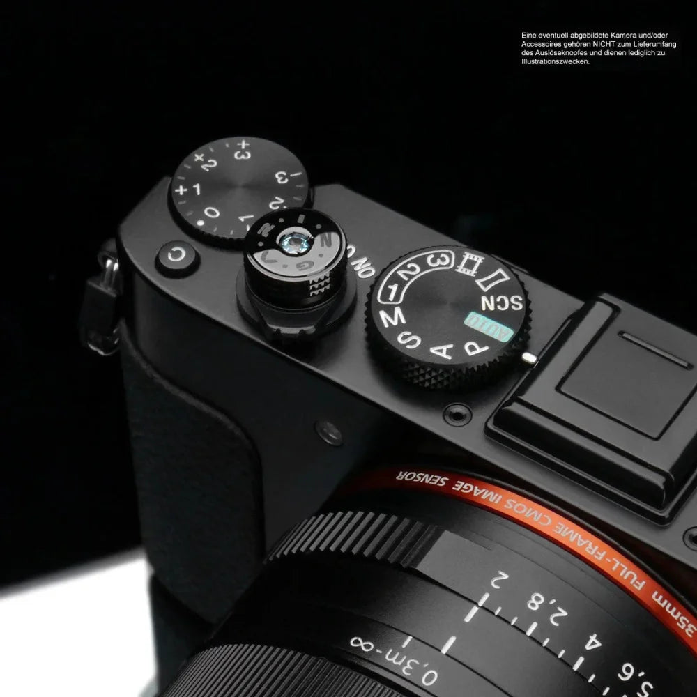 Auslöseknöpfe | Edelstein, Messing, Schwarz | Gariz Design | Gariz Auslöseknopf / Soft Release Button Für Leica Fuji Nikon Etc. / Xa-sbt