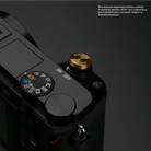 Auslöseknöpfe | Gelb / Gold, Messing | Gariz Design | Gariz Auslöseknopf / Soft Release Button Für Panasonic g Sony Nex Etc. Xa-sb6