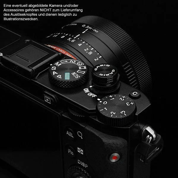 Auslöseknöpfe | Messing, Schwarz | Gariz Design | Gariz Auslöseknopf / Soft Release Button Speziell Für Sony Rx Kameras / Xa-sba1s