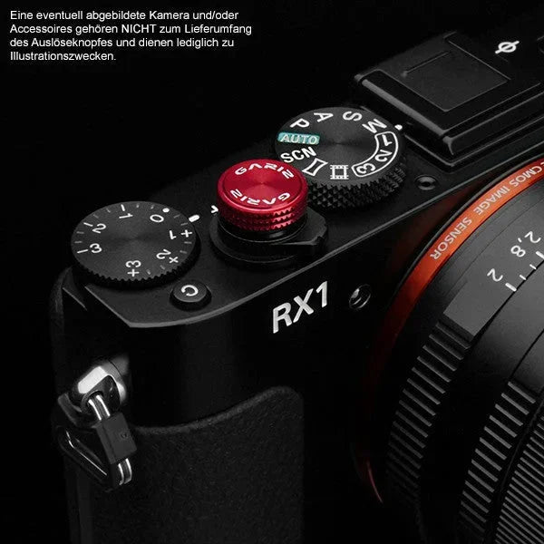 Auslöseknöpfe | Messing, Rot | Gariz Design | Gariz Auslöseknopf / Soft Release Button Speziell Für Sony Rx Kameras / Xa-sba3s