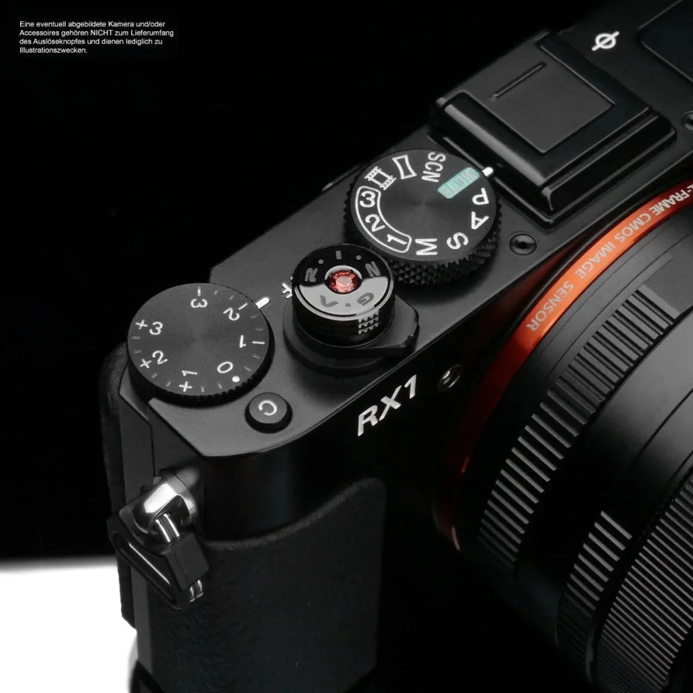 Auslöseknöpfe | Edelstein, Messing, Schwarz | Gariz Design | Gariz Auslöseknopf / Soft Release Button Speziell Für Sony Rx Kameras /