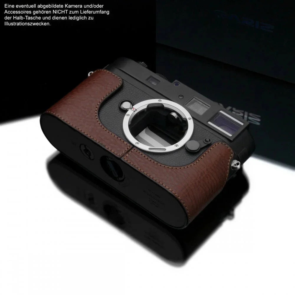 Half Case Bereitschaftstasche | Dunkelbraun, Leder, Leica | Gariz Design | Gariz Black-label Kameratasche Leder Tasche Leica M8 / M9 / m