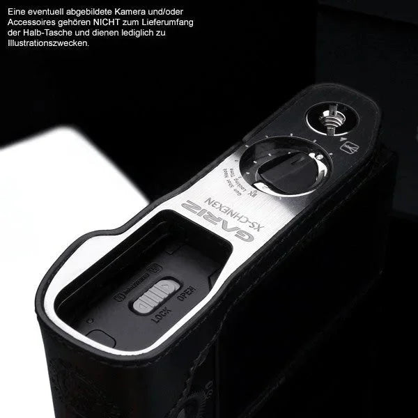Half Case Bereitschaftstasche | Leder, Schwarz, Sony | Gariz Design | Gariz Kameratasche Ledertasche Tasche Fototasche Für Sony Nex-3n /
