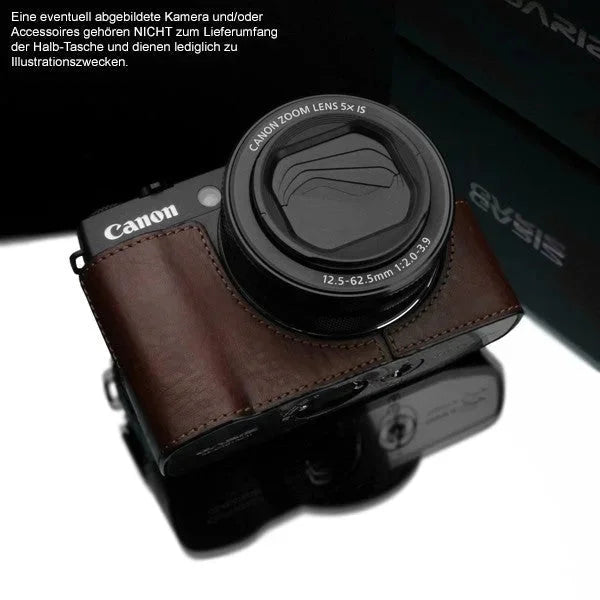 Canon g7x mark ii top leather case