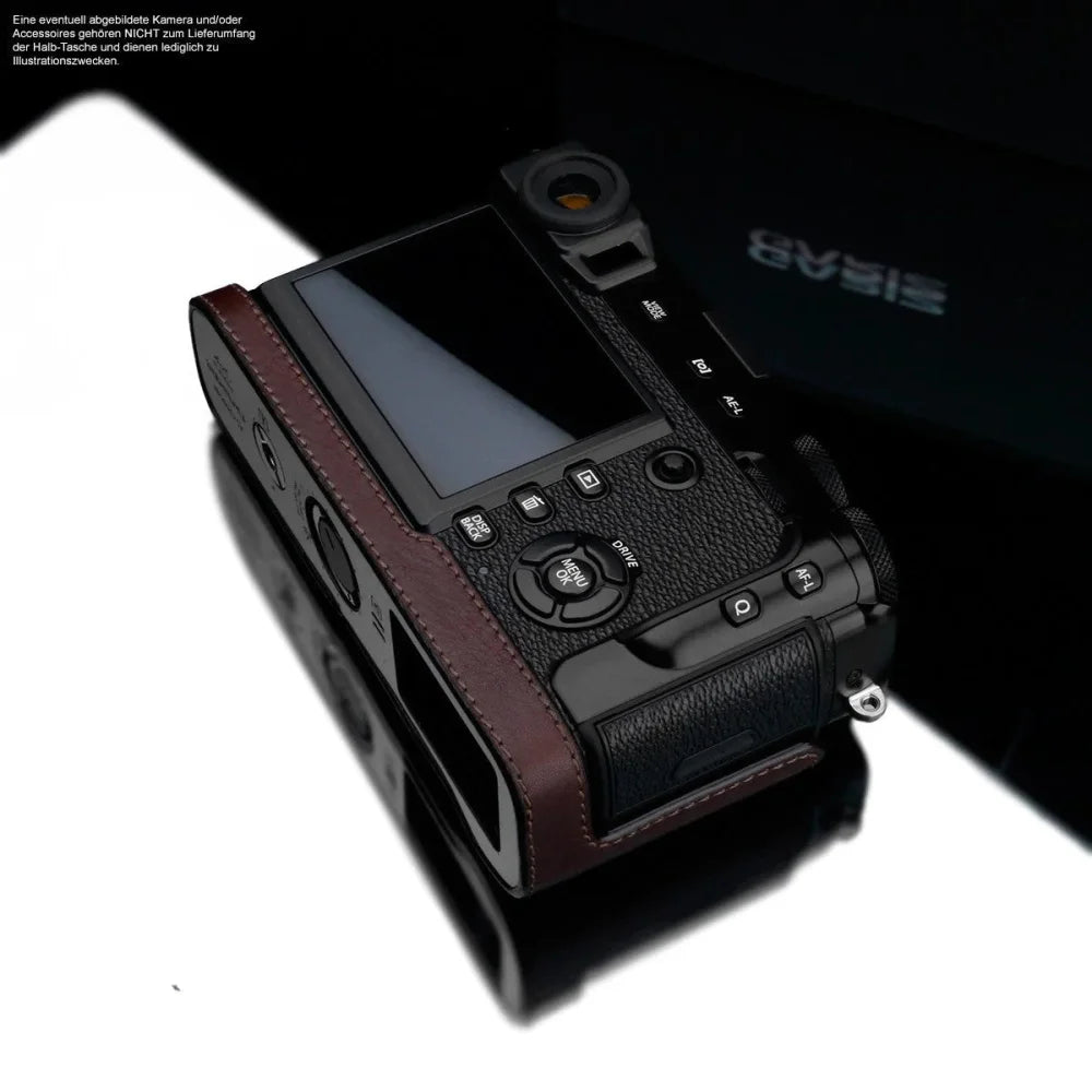 Half Case Bereitschaftstasche | Dunkelbraun, Fuji, Leder | Gariz Design | Gariz Kameratasche Ledertasche Tasche Für Fuji Finepix X-pro2