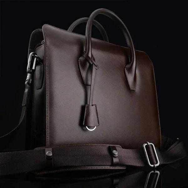 Fototaschen | Dunkelbraun, Leder | Gariz Design | Gariz Leder Aktentasche Umhängetasche Ipad Notebook Tasche + Kamerafach Bb-lbcbr