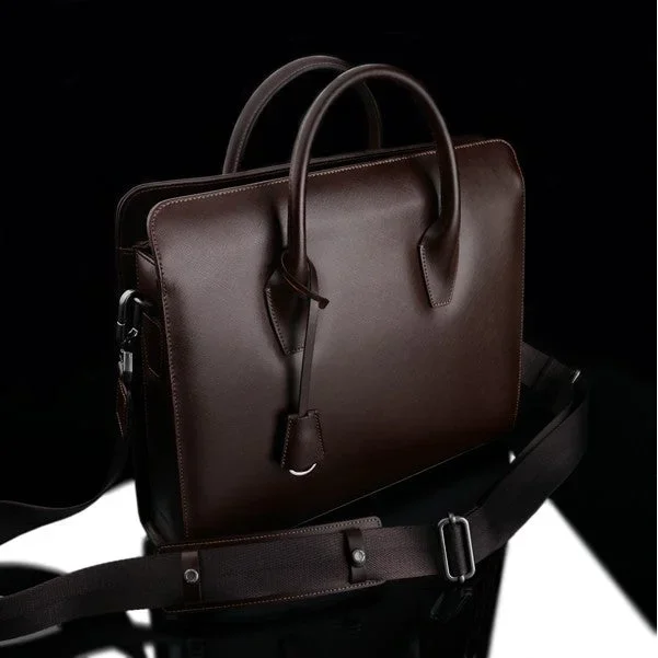 Fototaschen | Dunkelbraun, Leder | Gariz Design | Gariz Leder Aktentasche Umhängetasche Ipad Notebook Tasche + Kamerafach Bb-lbcbr