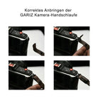 Handschlaufe | Alcantara, Leder, Schwarz | Gariz Design | Gariz Leder Alcantara Handschlaufe / Trageriemen / Kamera Trageschlaufe Xs-wba1