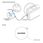 Objektivdeckel Sicherung | Leder | Gariz Design | Gariz Leder Objektivdeckel Sicherung Für Olympus Pen f Objektive / Xa-cfem5sbk