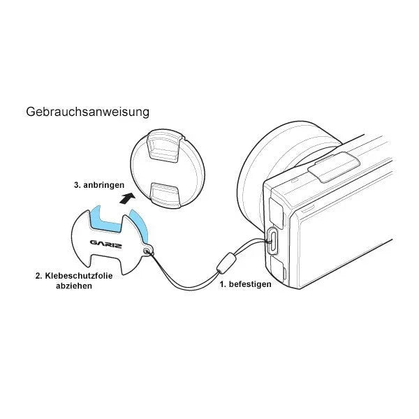 Objektivdeckel Sicherung | Leder | Gariz Design | Gariz Objektivdeckel Sicherung F. Sigma 19mm 30mm 60mm F2,8 Objektiv / Xa-cfsmbr