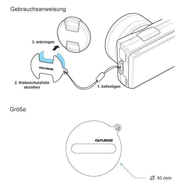 Objektivdeckel Sicherung | Leder | Gariz Design | Gariz Objektivdeckel Sicherung Für Fuji Fujifilm X10 Und X20 / Xa-cfx10or