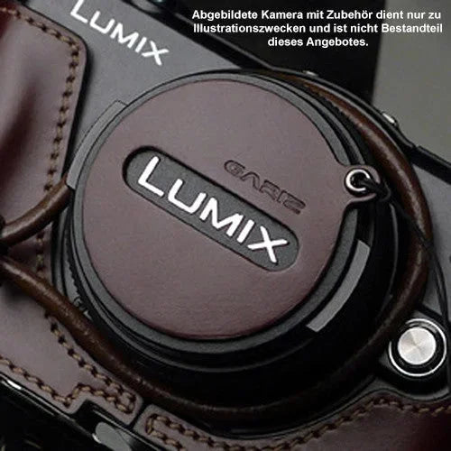 Objektivdeckel Sicherung | Leder | Gariz Design | Gariz Objektivdeckel Sicherung Für Panasonic Lumix g Objektive / Xa-cfpb