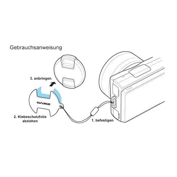 Objektivdeckel Sicherung | Leder | Gariz Design | Gariz Objektivdeckel Sicherung Für Sony e Objektiv 16-50 Mm / Xa-cfs1650br2