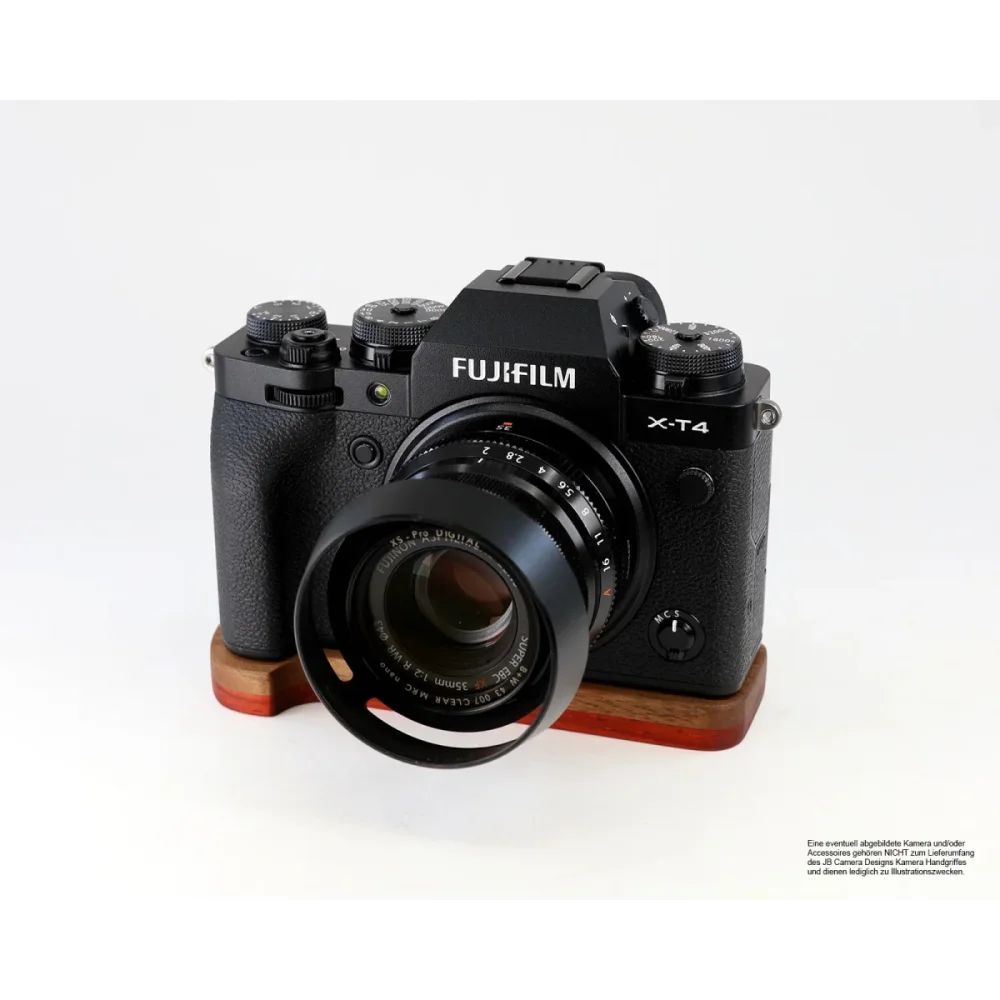 Kameragriffe | Fuji, Padouk, Rot-braun | J.b. Camera Designs Usa | Griffverlängerung Für Fuji X-t4 Systemkamera | Padouk Holz | Jb Camera