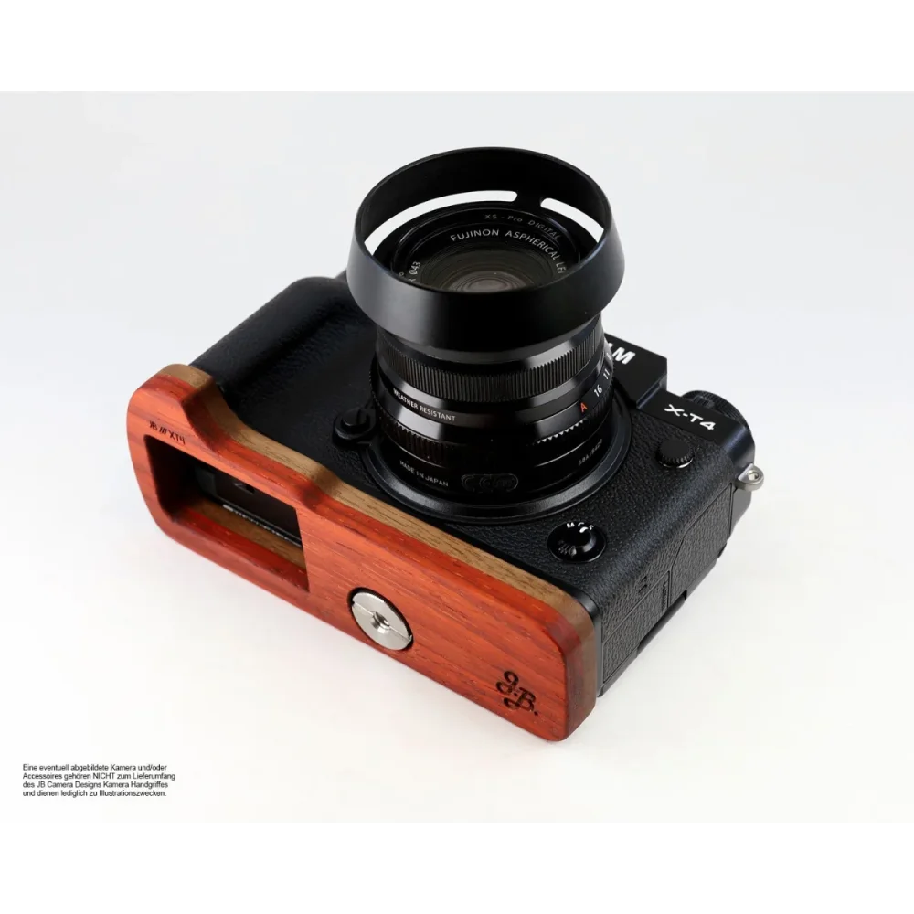 Kameragriffe | Fuji, Padouk, Rot-braun | J.b. Camera Designs Usa | Griffverlängerung Für Fuji X-t4 Systemkamera | Padouk Holz | Jb Camera