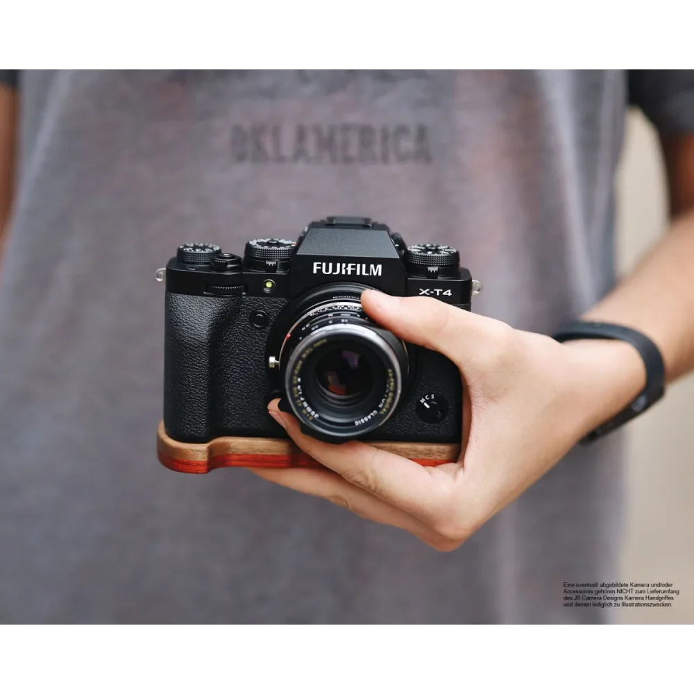 Kameragriffe | Fuji, Padouk, Rot-braun | J.b. Camera Designs Usa | Griffverlängerung Für Fuji X-t4 Systemkamera | Padouk Holz | Jb Camera