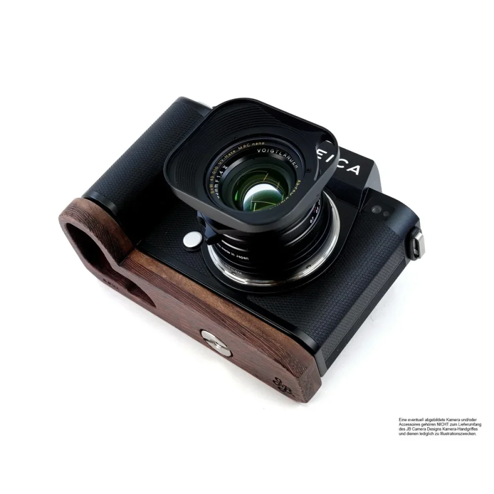 Kameragriffe | Dunkelbraun, Leica, Wenge | J.b. Camera Designs Usa | Griffverlängerung Für Leica Sl2 Kamera | Wenge Holz | Braun | Jb Camera