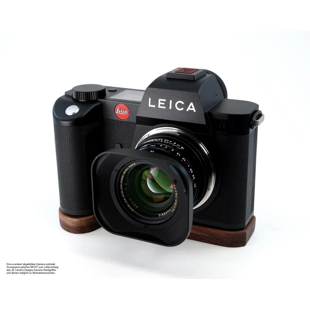 Kameragriffe | Dunkelbraun, Leica, Wenge | J.b. Camera Designs Usa | Griffverlängerung Für Leica Sl2 Kamera | Wenge Holz | Braun | Jb Camera
