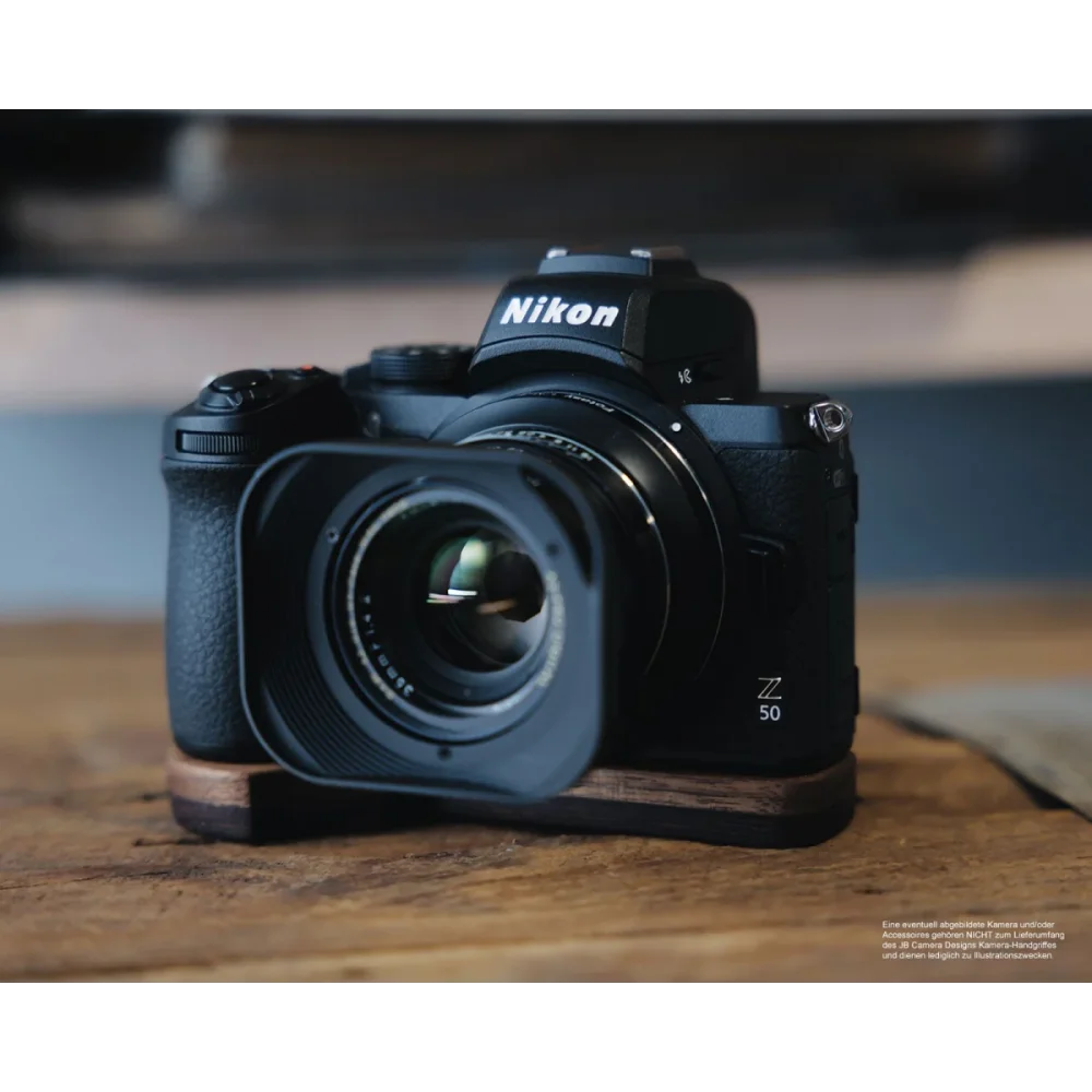 Kameragriffe | Dunkelbraun, Nikon, Wenge | J.b. Camera Designs Usa | Griffverlängerung Für Nikon Z50 Aus Wenge Edel Holz | Braun | Jb Camera
