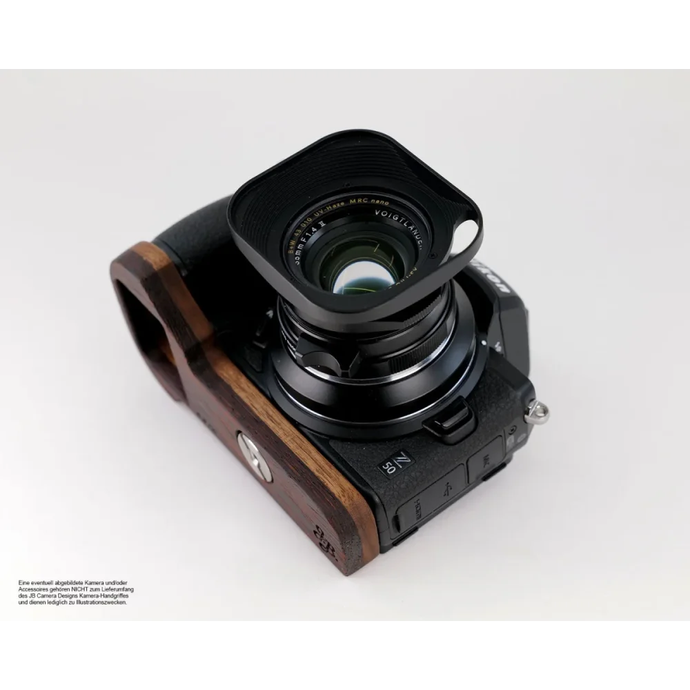 Kameragriffe | Dunkelbraun, Nikon, Wenge | J.b. Camera Designs Usa | Griffverlängerung Für Nikon Z50 Aus Wenge Edel Holz | Braun | Jb Camera