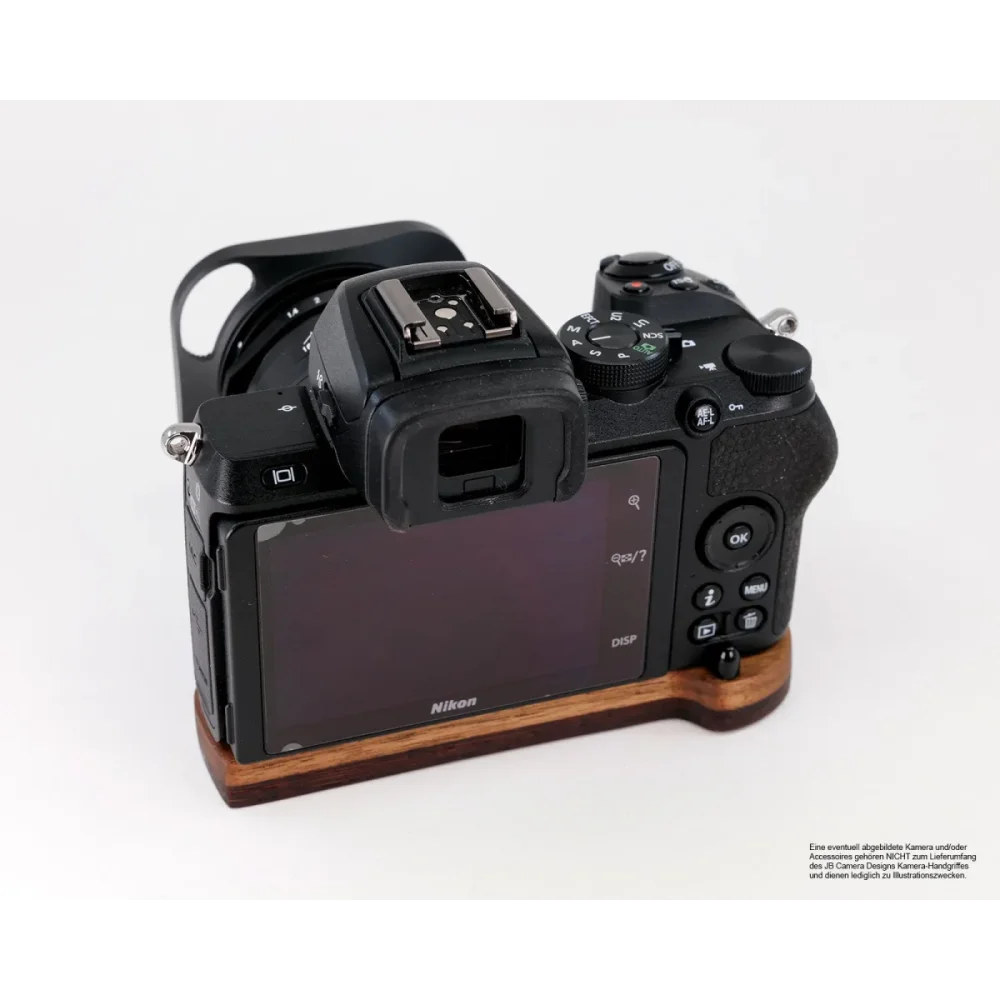 Kameragriffe | Dunkelbraun, Nikon, Wenge | J.b. Camera Designs Usa | Griffverlängerung Für Nikon Z50 Aus Wenge Edel Holz | Braun | Jb Camera
