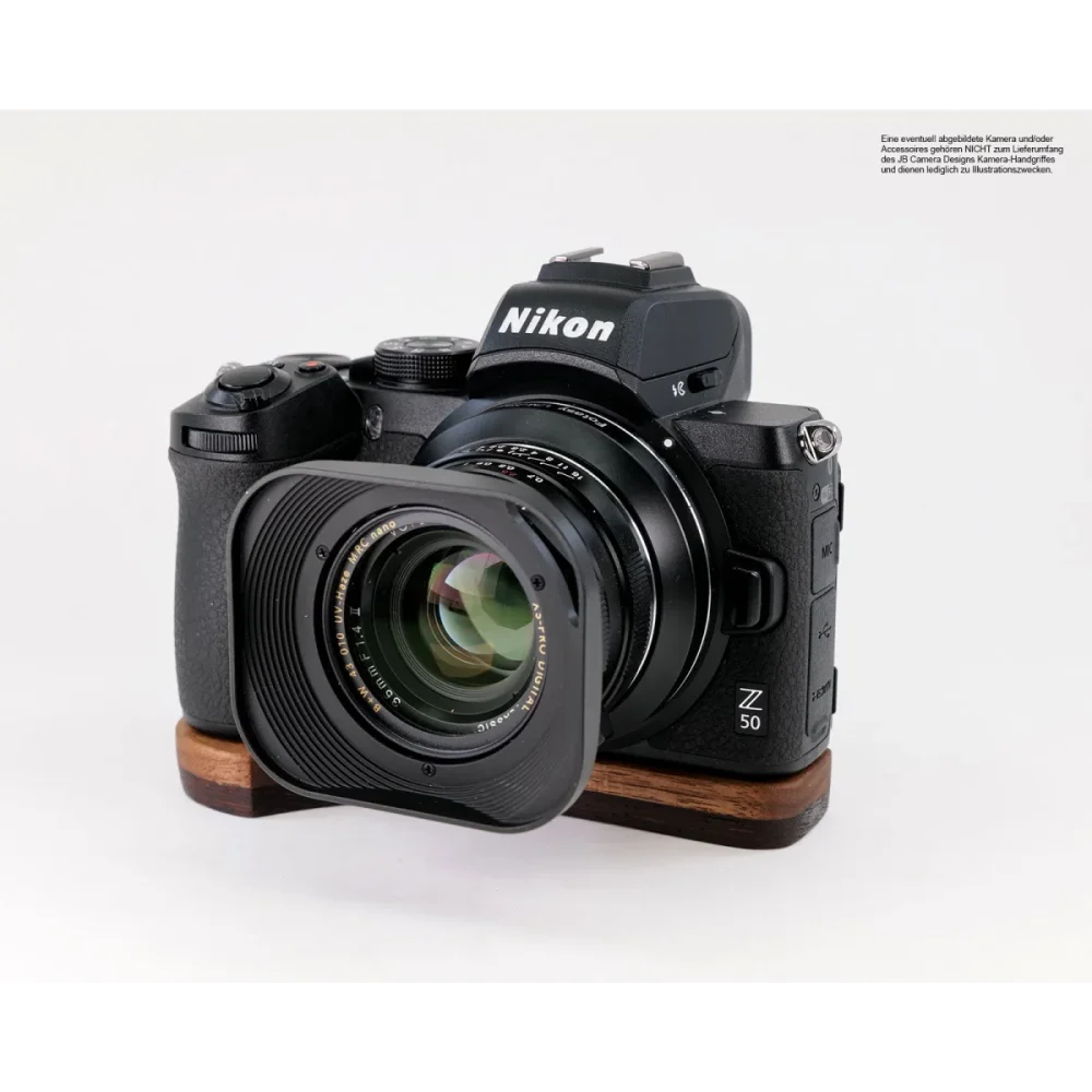 Kameragriffe | Dunkelbraun, Nikon, Wenge | J.b. Camera Designs Usa | Griffverlängerung Für Nikon Z50 Aus Wenge Edel Holz | Braun | Jb Camera