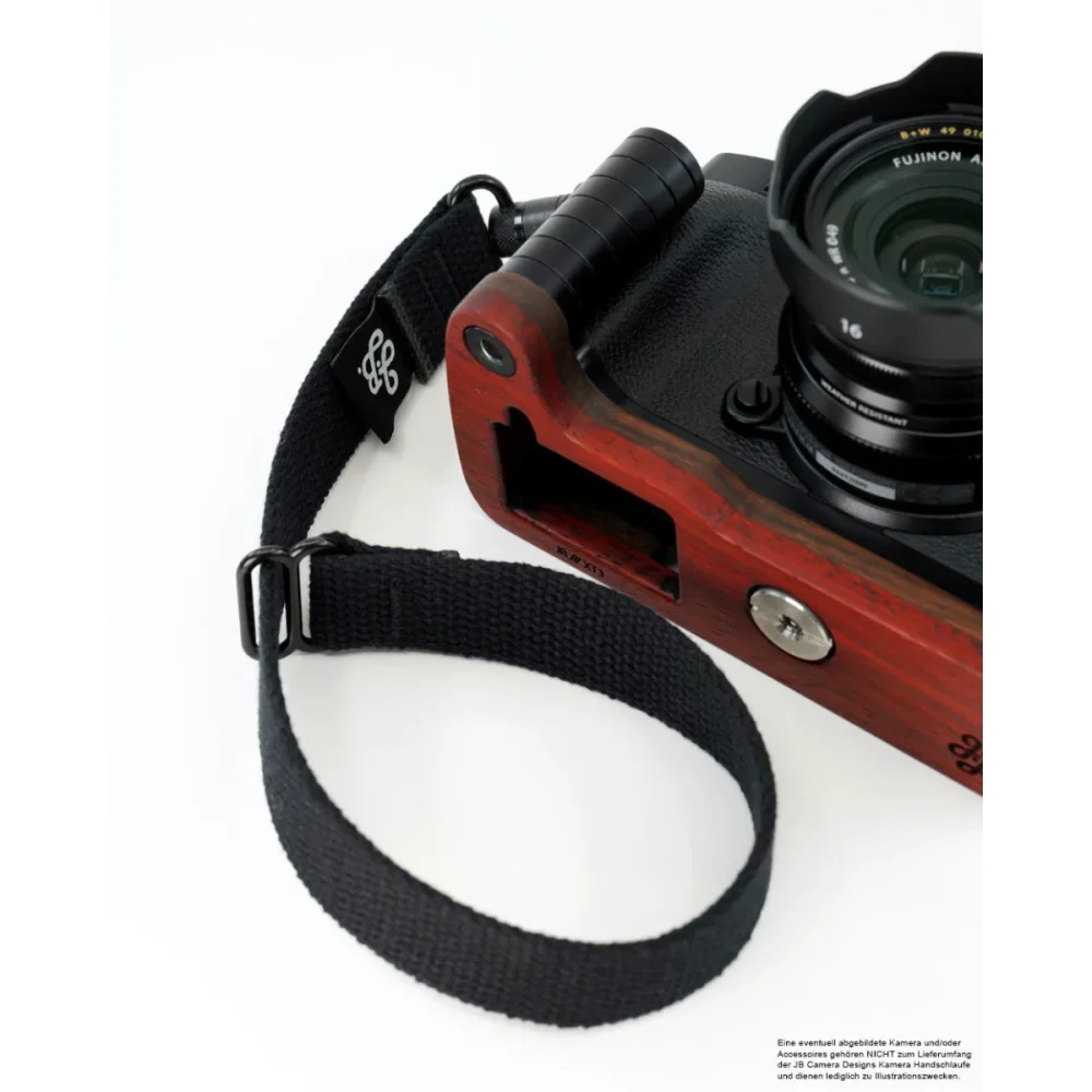 Handschlaufe | Canvas / Baumwolle, Schwarz | J.b. Camera Designs Usa | Handgelenkschlaufe Für Kameras | Schnellverschluss | Schwarz | Jb