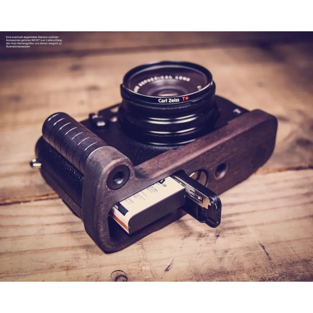 Kameragriffe | Dunkelbraun | J.b. Camera Designs Usa | Handgriff Für Fujifilm Fuji X100t Kamera Handgefertigt Aus Walnuss Holz