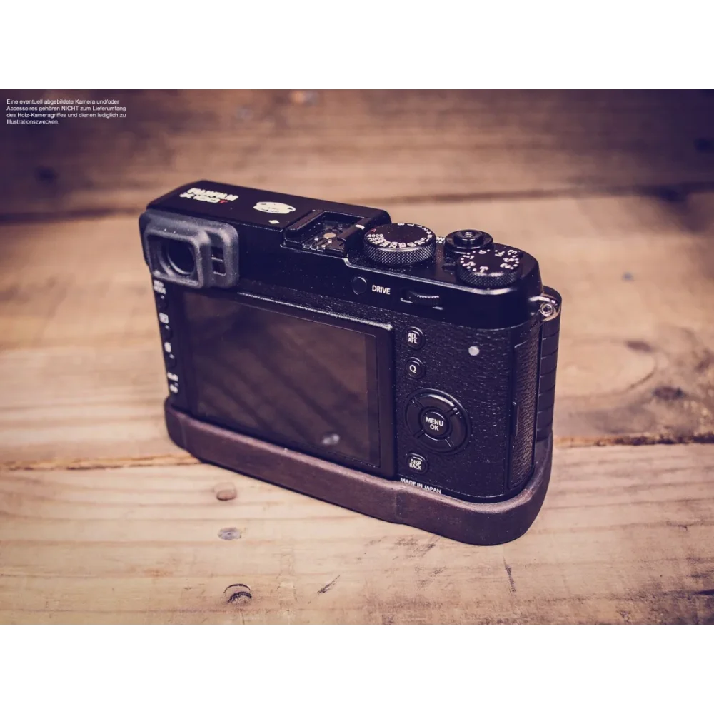 Kameragriffe | Dunkelbraun | J.b. Camera Designs Usa | Handgriff Für Fujifilm Fuji X100t Kamera Handgefertigt Aus Walnuss Holz