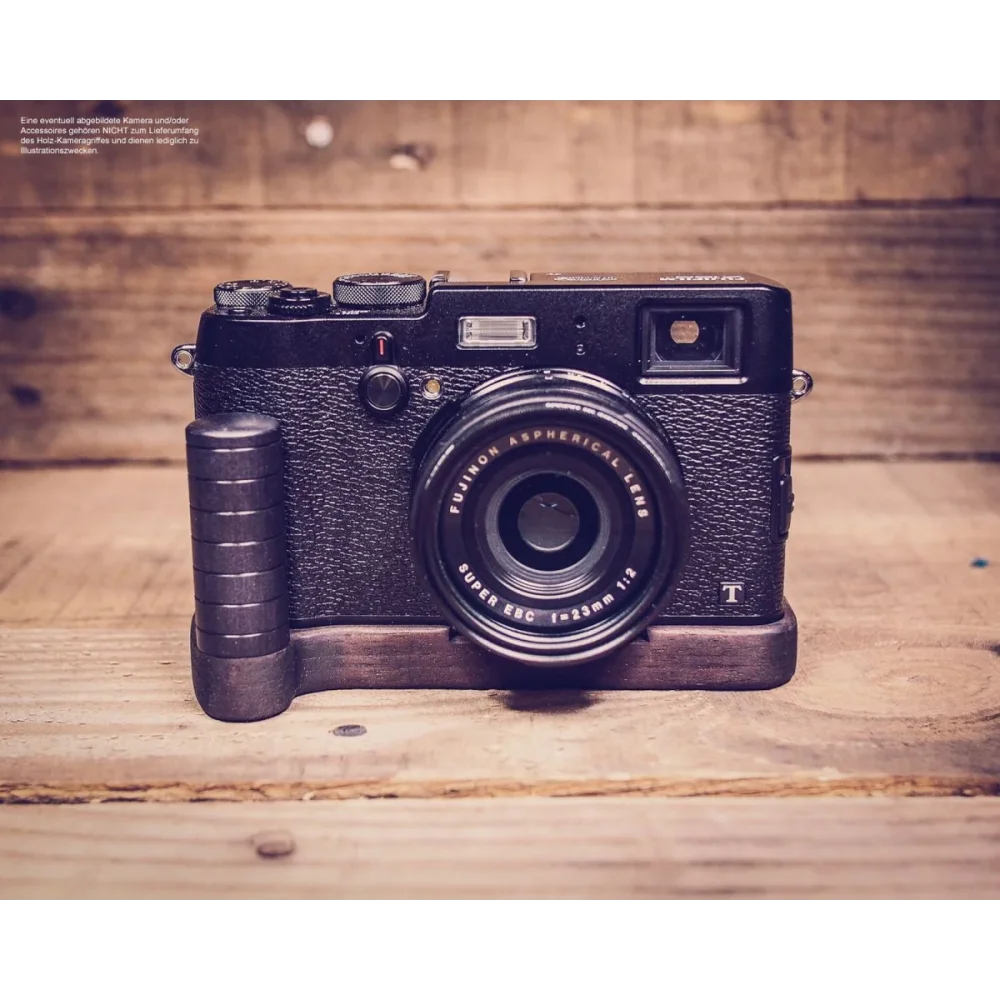 Kameragriffe | Dunkelbraun | J.b. Camera Designs Usa | Handgriff Für Fujifilm Fuji X100t Kamera Handgefertigt Aus Walnuss Holz