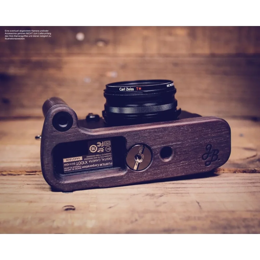 Kameragriffe | Dunkelbraun | J.b. Camera Designs Usa | Handgriff Für Fujifilm Fuji X100t Kamera Handgefertigt Aus Walnuss Holz