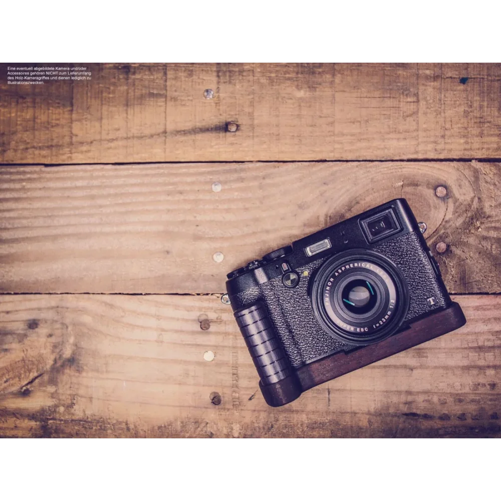 Kameragriffe | Dunkelbraun | J.b. Camera Designs Usa | Handgriff Für Fujifilm Fuji X100t Kamera Handgefertigt Aus Walnuss Holz