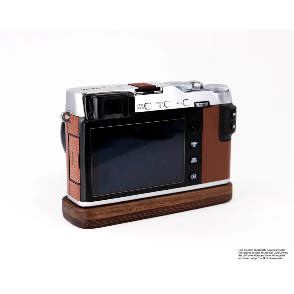 Kameragriffe | Dunkelbraun | J.b. Camera Designs Usa | Handgriff Für Fujifilm X-e3 Kamera | Wenge Und Nussbaum Holz | Jb Camera Designs