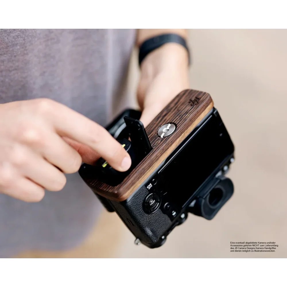 Kameragriffe | Dunkelbraun | J.b. Camera Designs Usa | Handgriff Für Fujifilm X-t4 Systemkamera Aus Wenge Holz | Jb Camera Designs Usa