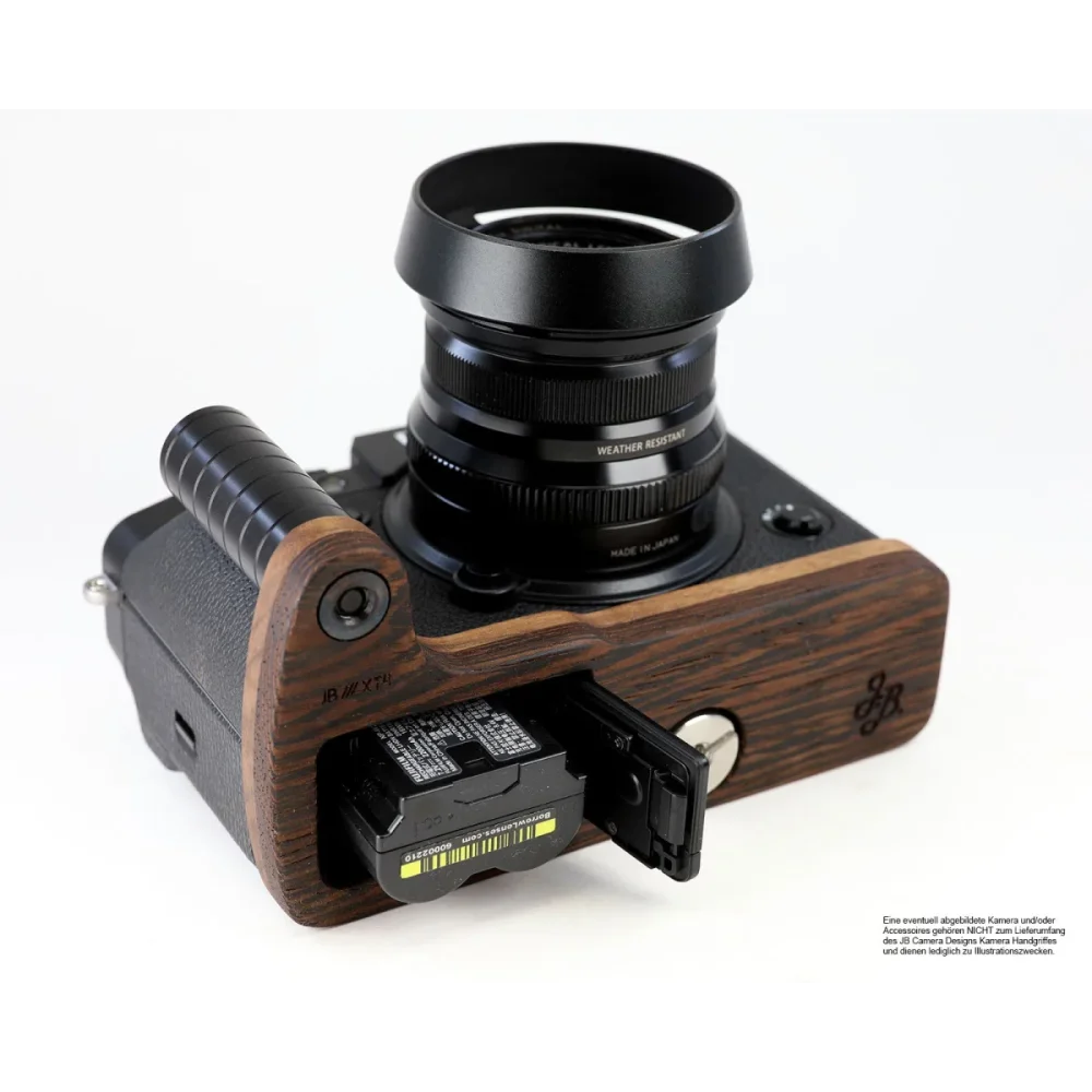 Kameragriffe | Dunkelbraun | J.b. Camera Designs Usa | Handgriff Für Fujifilm X-t4 Systemkamera Aus Wenge Holz | Jb Camera Designs Usa