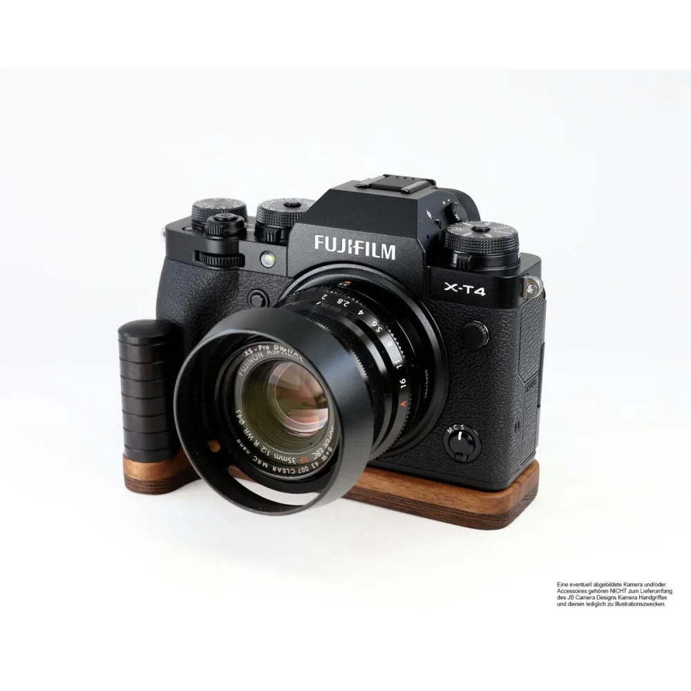 Kameragriffe | Dunkelbraun | J.b. Camera Designs Usa | Handgriff Für Fujifilm X-t4 Systemkamera Aus Wenge Holz | Jb Camera Designs Usa