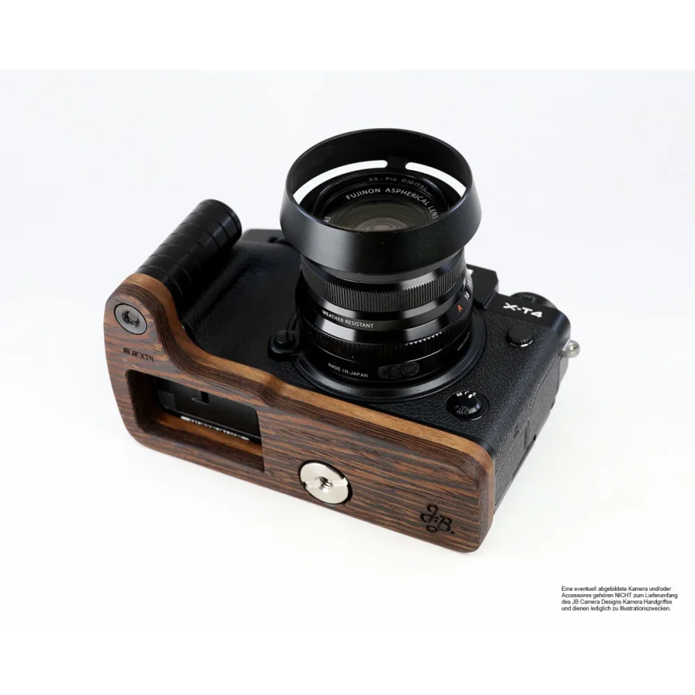 Kameragriffe | Dunkelbraun | J.b. Camera Designs Usa | Handgriff Für Fujifilm X-t4 Systemkamera Aus Wenge Holz | Jb Camera Designs Usa