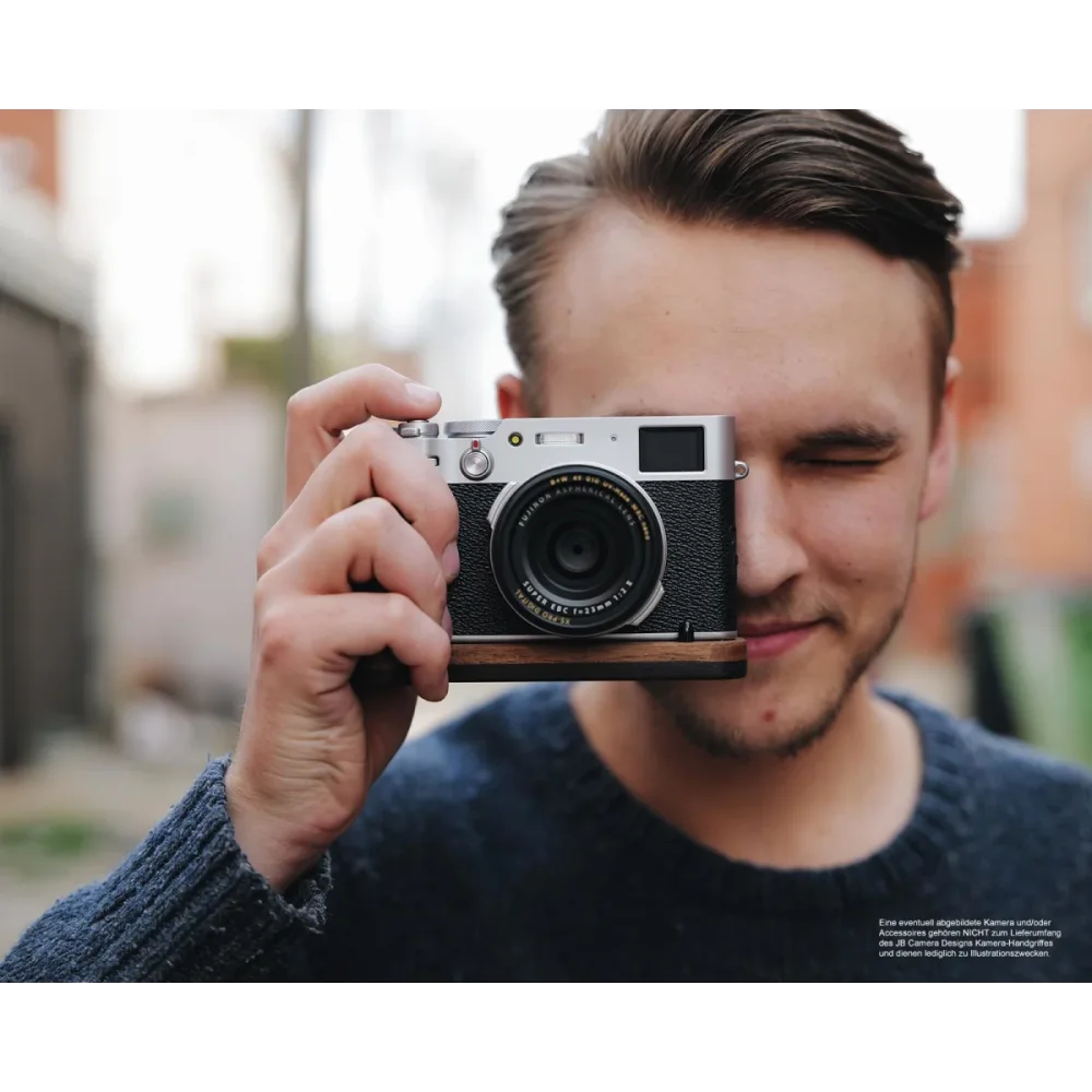 Kameragriffe | Dunkelbraun | J.b. Camera Designs Usa | Handgriff Für Fujifilm X100v Aus Wenge Holz Von Jb Camera Designs | Dunkelbraun