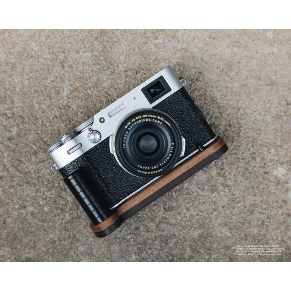 Kameragriffe | Dunkelbraun | J.b. Camera Designs Usa | Handgriff Für Fujifilm X100v Aus Wenge Holz Von Jb Camera Designs | Dunkelbraun